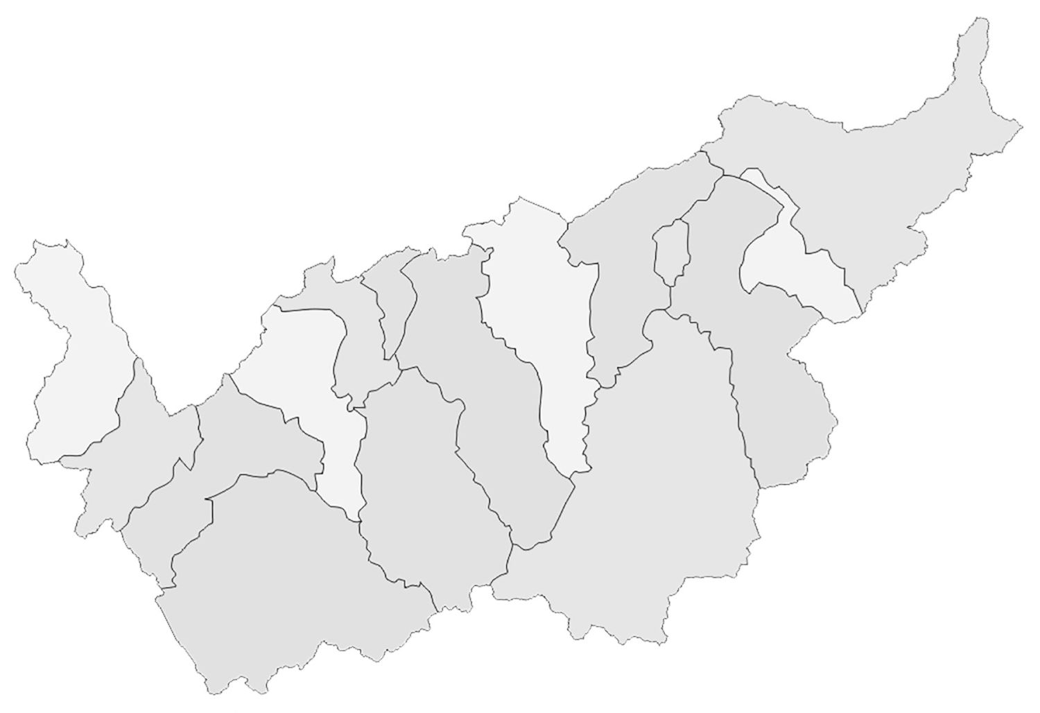 Carte du Valais